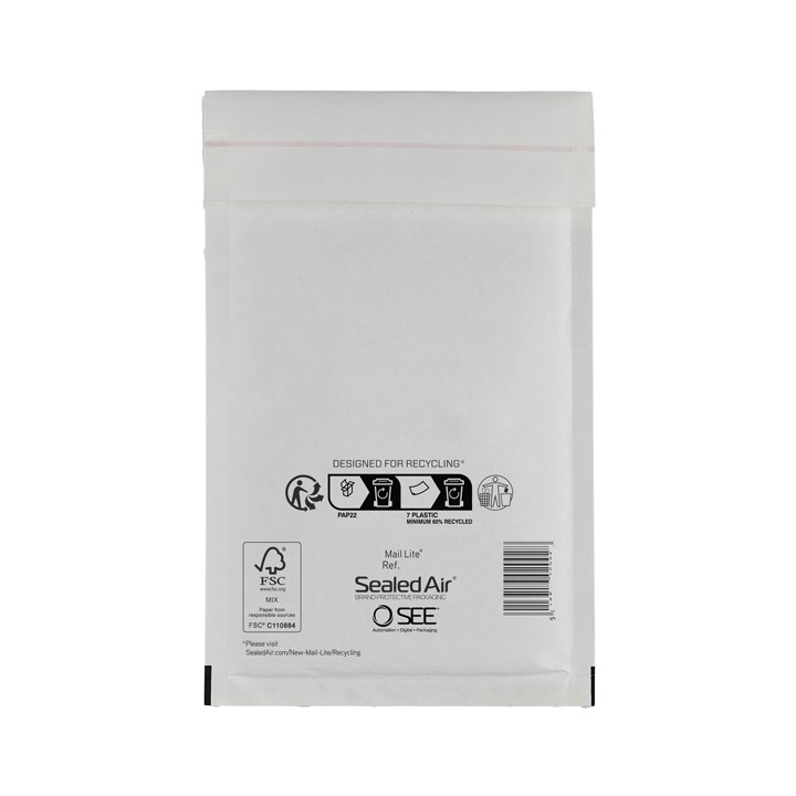 Busta imbottita Mail Lite - E (22 x 26 cm) - bianco - Sealed Air - conf. 10 pezzi