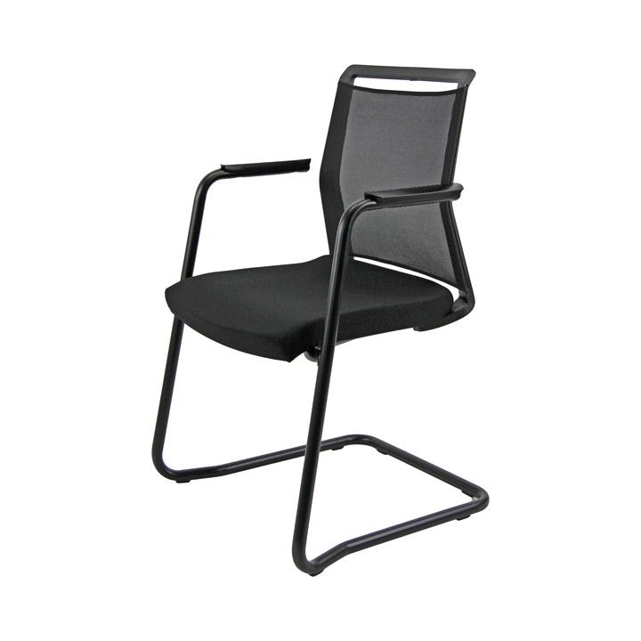 Seduta attesa Light LLS - con braccioli inclusi - nero - Unisit