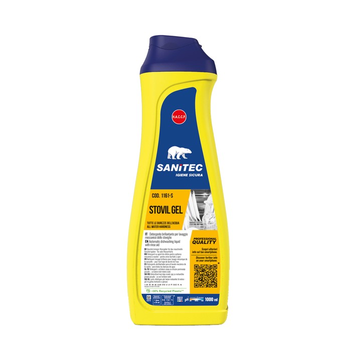 Detergente per lavastoviglie Stovil Gel - 1 L - Sanitec