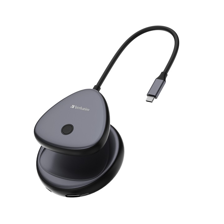 Verbatim - Share My Screen 4K USB-C Wireless Display Adapter con Hub WDA-02 - 32147
