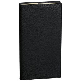 Agenda settimanale Planital 2027 - c/spirale - copertina Impala - 8,8 x 17 cm - nero - Quo Vadis