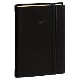 Agenda giornaliera Daily Pocket Prestige Silk 2027 - 8,5 x 13 cm - nero - Quo Vadis