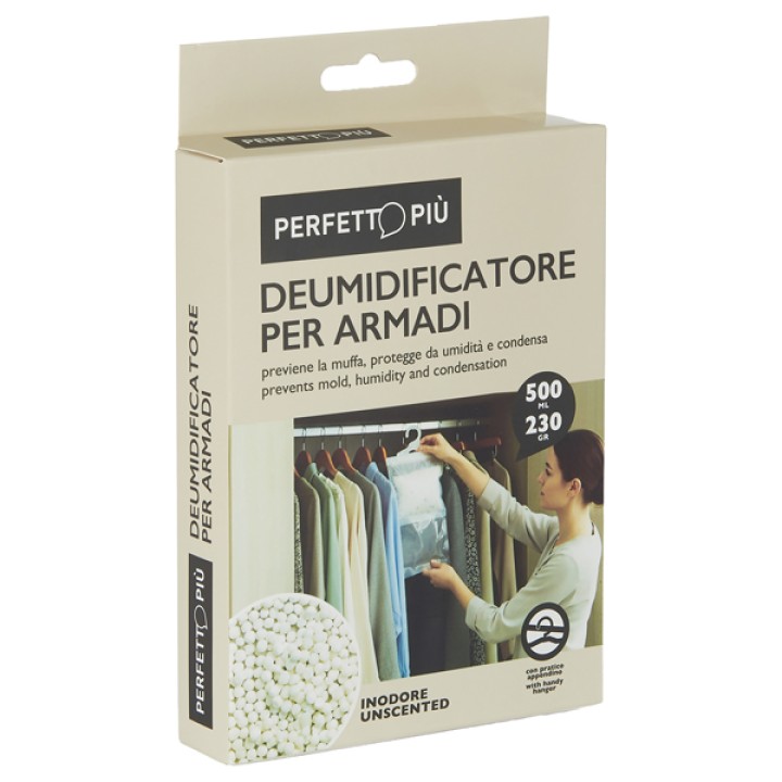 Deumidificatore armadio con appendino - 230 gr - neutro - Perfetto