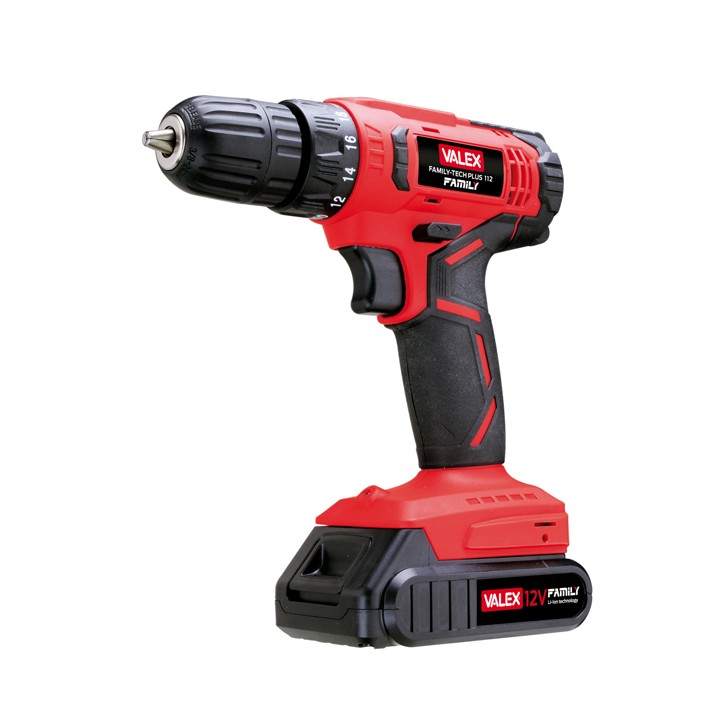 Trapano avvitatore Family-Tech PLUS 112 - a batteria al litio - 12 V - Valex