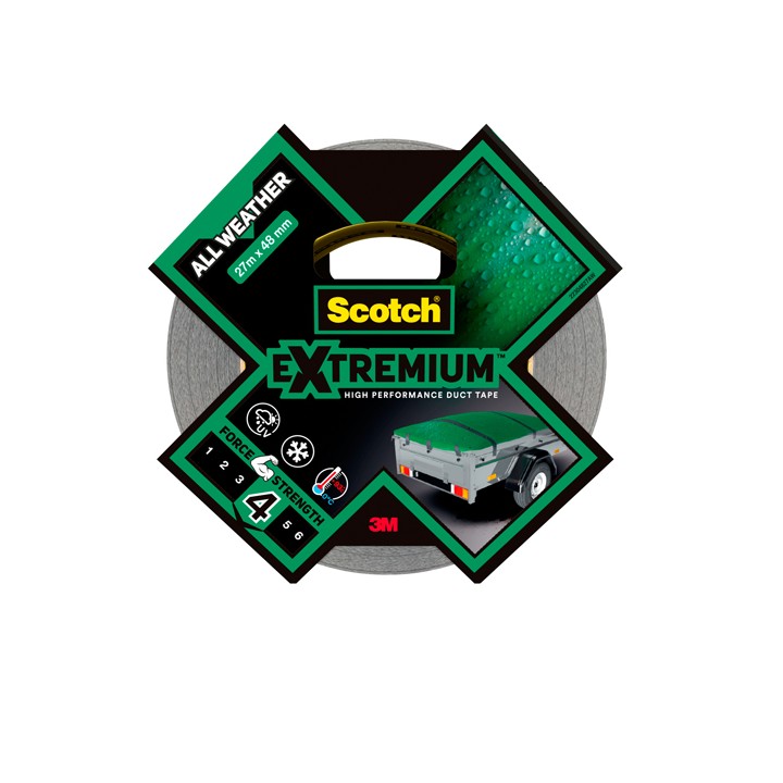 Nastro adesivo Extra resistenete - 4,8 cm x 27,4 m - nero - Scotch