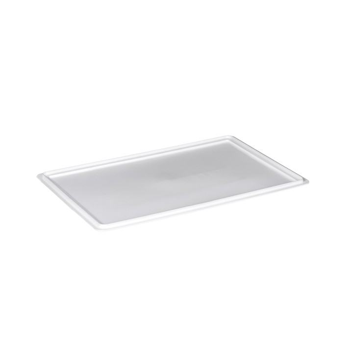 Coperchio per cassa alimentare Europa - 60 x 40 x 2 cm - PP - neutro - Mobil Plastic